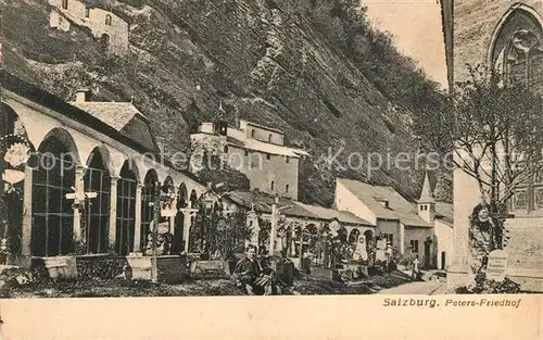 AK / Ansichtskarte Salzburg Oesterreich Peters Friedhof Kat. Salzburg