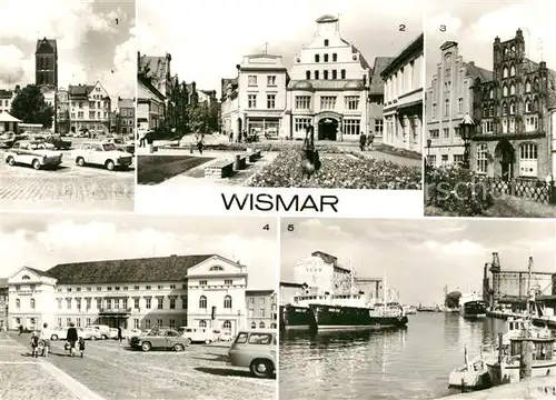 AK / Ansichtskarte Wismar Mecklenburg Markt Kraemerstrasse Alter Schwede Rathaus Hafen