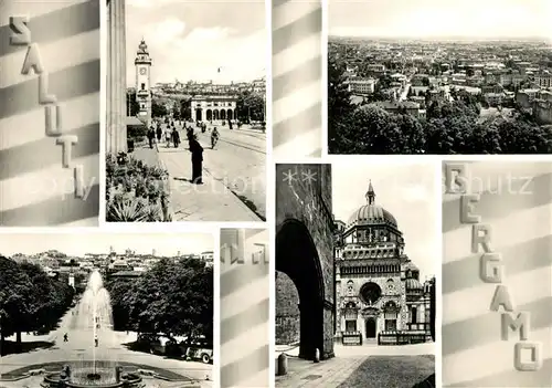 AK / Ansichtskarte Bergamo Panorama Kirche Kat. Bergamo