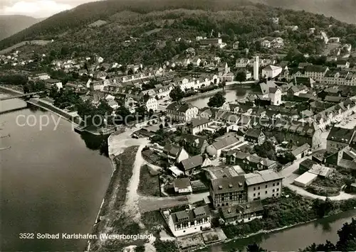 AK / Ansichtskarte Karlshafen Bad Fliegeraufnahme  Kat. Bad Karlshafen