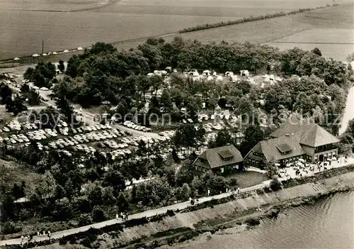 AK / Ansichtskarte Thuelsfelder Talsperre Fliegeraufnahme Hotel Seeblick