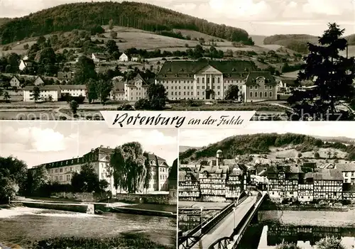 AK / Ansichtskarte Rotenburg Fulda Fachwerk Panorama Kat. Rotenburg a.d. Fulda