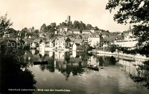 AK / Ansichtskarte Bad Lobenstein Thueringen Blick von der Inselbruecke  Kat. Bad Lobenstein