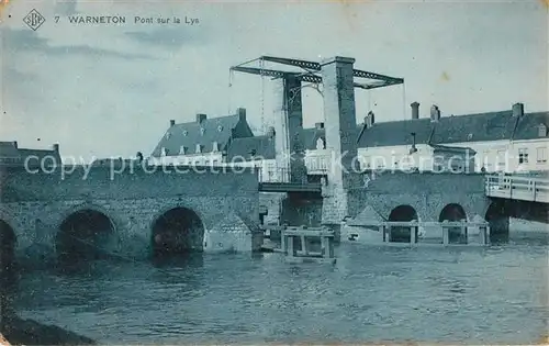 AK / Ansichtskarte Warneton Nord Pont sur la Lys Kat. Warneton