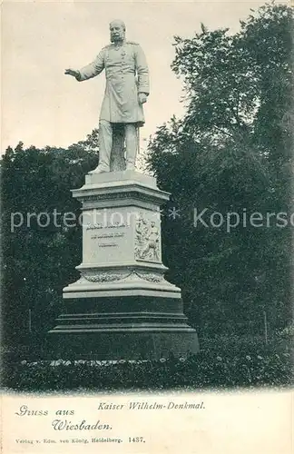 AK / Ansichtskarte Wiesbaden Kaiser Wilhelm Denkmal Kat. Wiesbaden