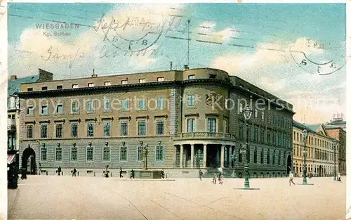 AK / Ansichtskarte Wiesbaden Koenigliches Schloss Kat. Wiesbaden