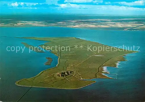 AK / Ansichtskarte Hallig Oland Fliegeraufnahme Kat. Langeness