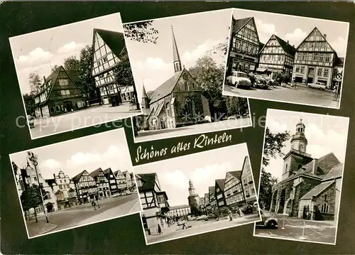 AK / Ansichtskarte Rinteln Kirchen Rathaus Marktplatz Kat. Rinteln