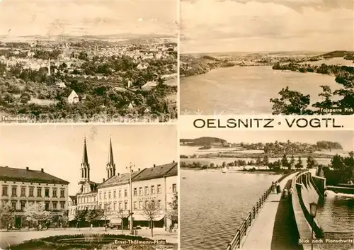 AK / Ansichtskarte Oelsnitz Vogtland Ernst Thaelmann Platz Planschwitz Panorama Kat. Oelsnitz Vogtland