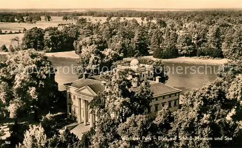 AK / Ansichtskarte Woerlitz Woerlitzer Park Schloss Museum See 
 Kat. Woerlitz