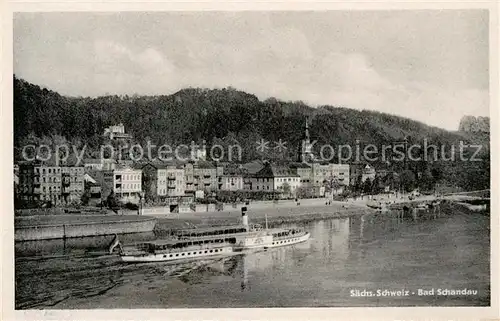 AK / Ansichtskarte Bad Schandau Elbepartie Fahrgastschiff Kat. Bad Schandau