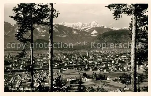 AK / Ansichtskarte Villach Kaernten mit Mangart Kat. Villach