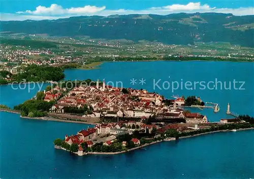 AK / Ansichtskarte Lindau Bodensee Fliegeraufnahme Kat. Lindau (Bodensee)