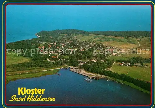 AK / Ansichtskarte Kloster Hiddensee Fliegeraufnahme Kat. Insel Hiddensee