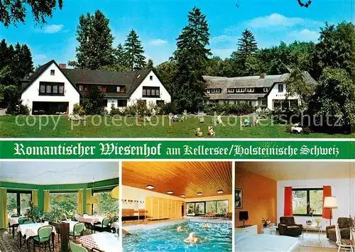 AK / Ansichtskarte Eutin Romantischer Wiesenhof am Kellersee Gastraum Hallenbad Gaestezimmer Kat. Eutin