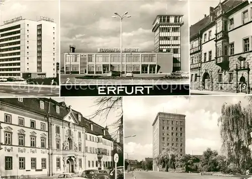 AK / Ansichtskarte Erfurt Hotel Tourist Juri Gagarin Ring Flughafen Sitz des Rates Kat. Erfurt