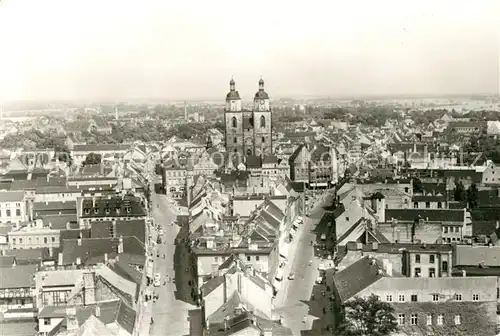 AK / Ansichtskarte Wittenberg Lutherstadt Blick von Schlosskirche Kat. Wittenberg