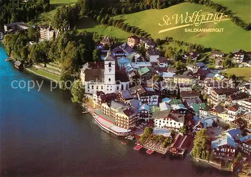 AK / Ansichtskarte Wolfgang Wolfgangsee St Fliegeraufnahme Wallfahrtskirche Kat. St. Wolfgang im Salzkammergut