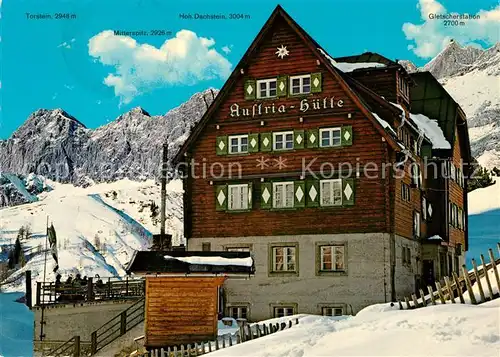 AK / Ansichtskarte Ramsau Dachstein Steiermark Austria Huette Dachsteinsuedwand Kat. Ramsau am Dachstein