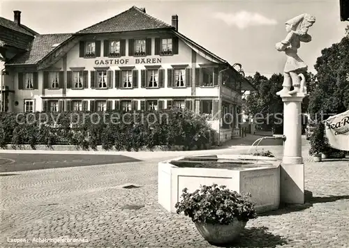 AK / Ansichtskarte Laupen BE Achetringelerbrunnen Gasthof Baeren Kat. Laupen BE