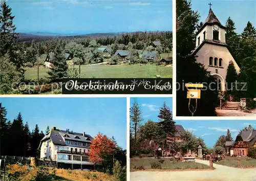 AK / Ansichtskarte Oberbaerenburg Baerenburg Panorama Waldkapelle Urlauberkaffee Neues Leben FDGB Heim Friedenswacht