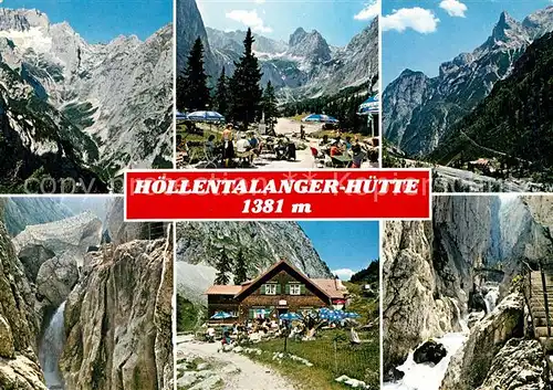 AK / Ansichtskarte Hoellentalangerhuette Panoramen Kat. Garmisch Partenkirchen