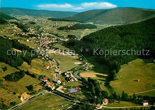 AK / Ansichtskarte Baiersbronn Schwarzwald Mitteltal Fliegeraufnahme Kat. Baiersbronn