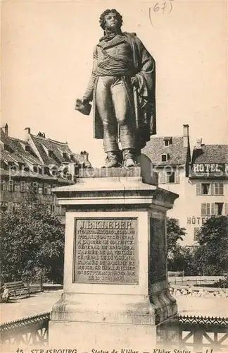 AK / Ansichtskarte Strasbourg Alsace Kleber Statue Kat. Strasbourg