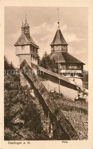 AK / Ansichtskarte Esslingen Neckar Burg Kat. Esslingen am Neckar