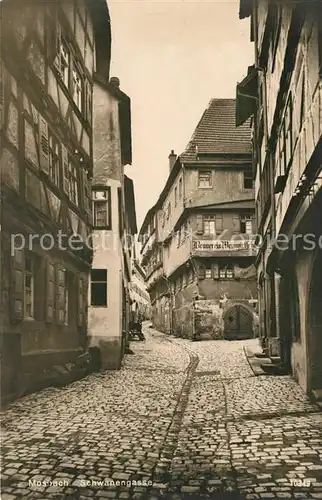 AK / Ansichtskarte Mosbach Baden Schwanengasse Kat. Mosbach