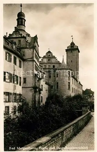 AK / Ansichtskarte Bad Mergentheim Hoch  und Deutschmeisterschloss Kat. Bad Mergentheim