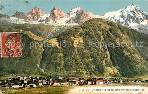 AK / Ansichtskarte Chamonix et la Chaine des Aiguilles Kat. Chamonix Mont Blanc