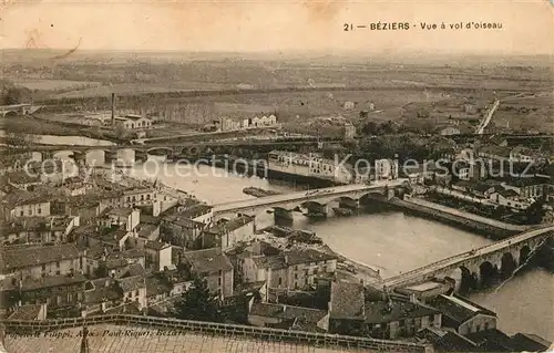 AK / Ansichtskarte Beziers Vue a vol d oiseau Kat. Beziers