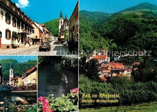 AK / Ansichtskarte Zell Wiesental Ortsmotive Panorama Kat. Zell im Wiesental