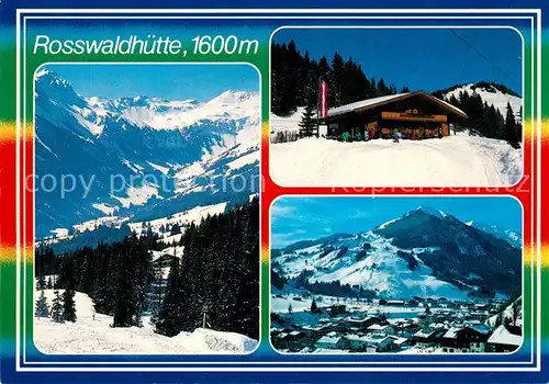 AK / Ansichtskarte Hinterglemm Saalbach Rosswaldhuette