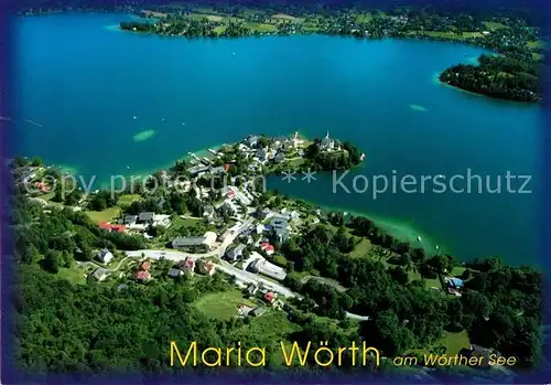 AK / Ansichtskarte Maria Woerth Woerthersee Fliegeraufnahme Kat. Maria Woerth