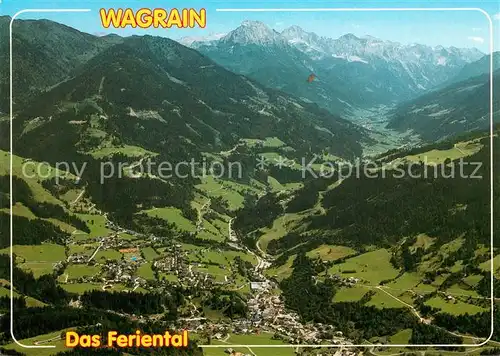 AK / Ansichtskarte Wagrain Salzburg Fliegeraufnahme Kleinarltal Kraxenkogel Kat. Wagrain