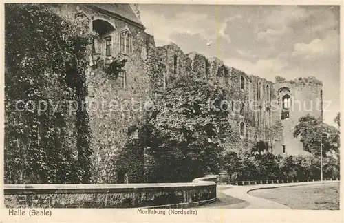 AK / Ansichtskarte Halle Saale Moritzburg Nordseite Ruine Kat. Halle