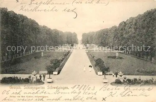 AK / Ansichtskarte Schwetzingen Grossherzoglicher Schlossgarten Kat. Schwetzingen