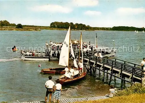 AK / Ansichtskarte Haltern See Hotel Seehof Anlegestelle