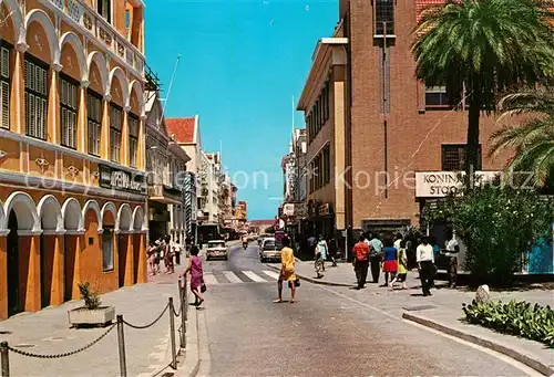 AK / Ansichtskarte Curacao Niederlaendische Antillen Breedestraat main Shopping Centre Kat. Niederlaendische Antillen