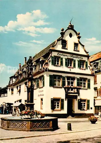 AK / Ansichtskarte Offenburg Einhornapotheke Neptunbrunnen Kat. Offenburg