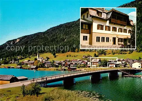 AK / Ansichtskarte Techendorf Weissensee Gasthaus Pension Regendberger Kat. 