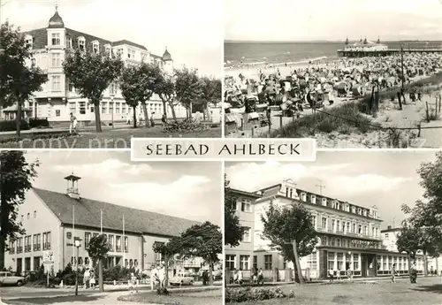 AK / Ansichtskarte Ahlbeck Ostseebad Heim Bernhard Goering Heim Haus der Erholung Ostseehotel  Kat. Heringsdorf Insel Usedom