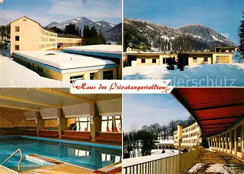 AK / Ansichtskarte Steinhaus am Semmering Haus der Privatangestellten Urlaubs und Schulungsheim Gesamt Hallenbad Bungalows