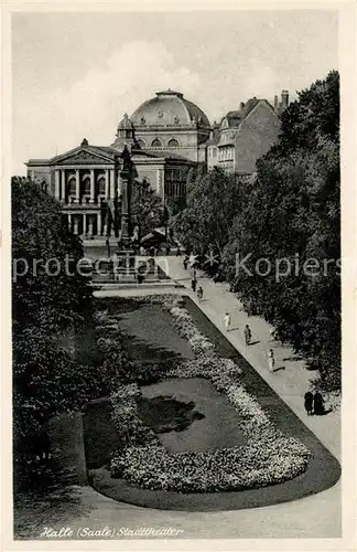 AK / Ansichtskarte Halle Saale Stadttheater Kat. Halle