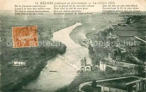 AK / Ansichtskarte Beziers La Riviere l Orb Kat. Beziers