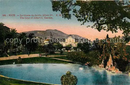 AK / Ansichtskarte Nice Alpes Maritimes La Grotte du Jardin Albert Ier Kat. Nice