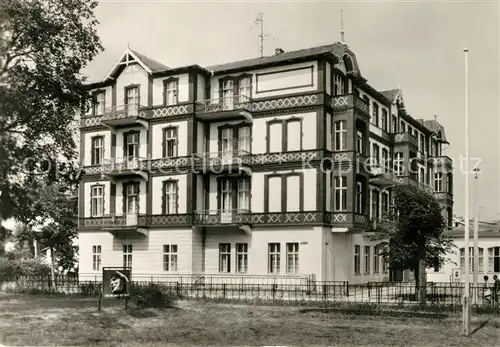 AK / Ansichtskarte Ahlbeck Ostseebad Erholungsheim Kurt Buerger  Kat. Heringsdorf Insel Usedom