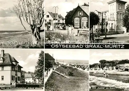 AK / Ansichtskarte Graal Mueritz Ostseebad Wald Hotel Herz  und Kreislaufsanatorium Richard Assmann  Kat. Seeheilbad Graal Mueritz